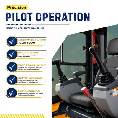 TYPHON TERROR XVII PRO Prestige Edition Mini Excavator 4000LB Kubota D902 Diesel, Enclosed Cab with AC/Heat, Hydraulic Thumb thumbnail 7