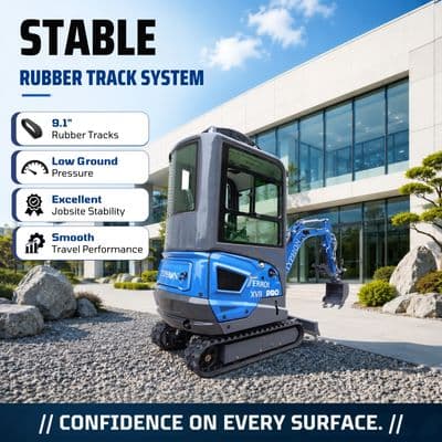 TYPHON TERROR XVII PRO Prestige Edition – Enclosed Mini Excavator with AC, Heater & Ergonomic Comfort thumbnail 7