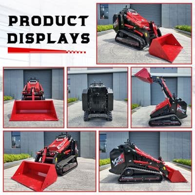 Brand New TYPHON STOMP V900 1.4 Ton Mini Track Loader Featuring Dual Auxiliary Hydraulics & Kubota D1105 25HP USA Engine thumbnail 11