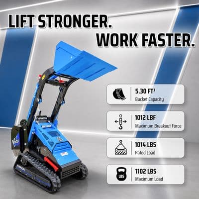 Brand New TYPHON STOMP V900 Mini Track Loader Kubota D1105 25HP Diesel Stand-On Skid Steer EPA / EU Stage V thumbnail 9