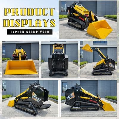 Brand New TYPHON STOMP V900 1.4-Ton Compact Track Loader with 25HP Kubota Diesel Engine 1,102 lb Max Load thumbnail 12