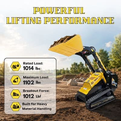 Brand New TYPHON STOMP V900 1.4-Ton Compact Track Loader with 25HP Kubota Diesel Engine 1,102 lb Max Load thumbnail 9