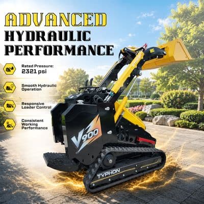 Brand New TYPHON STOMP V900 1.4-Ton Compact Track Loader with 25HP Kubota Diesel Engine 1,102 lb Max Load thumbnail 8