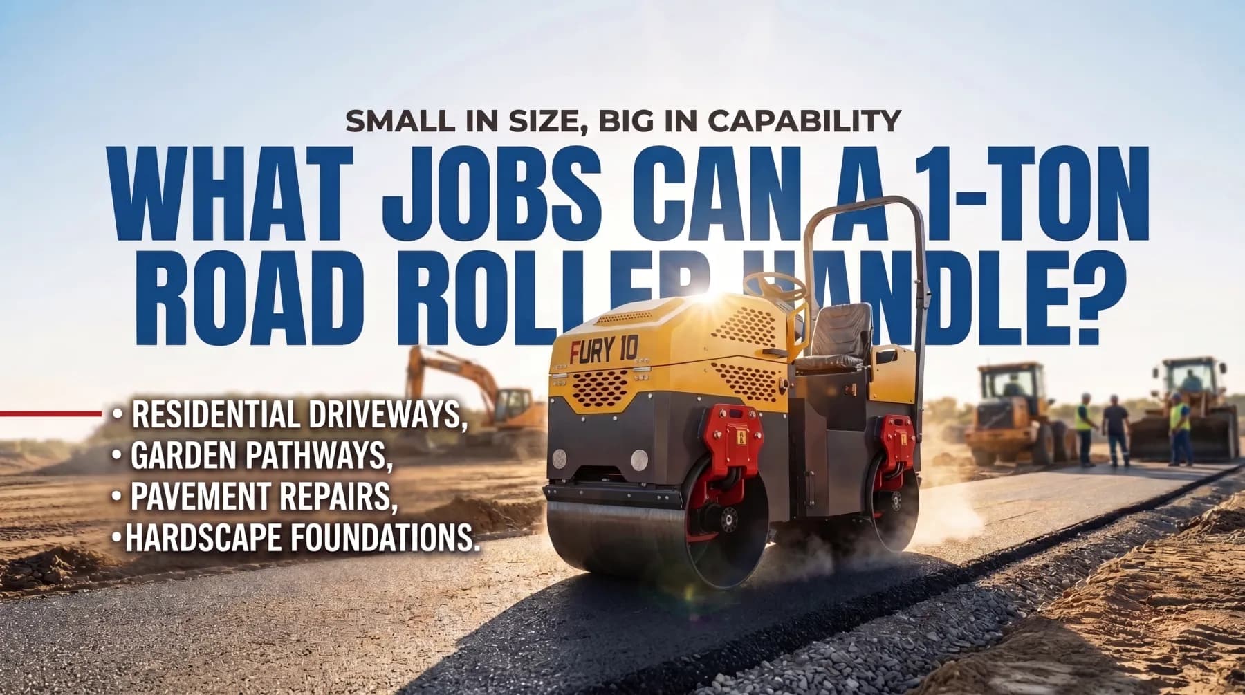 What Jobs Can a 1-Ton Road Roller Handle?