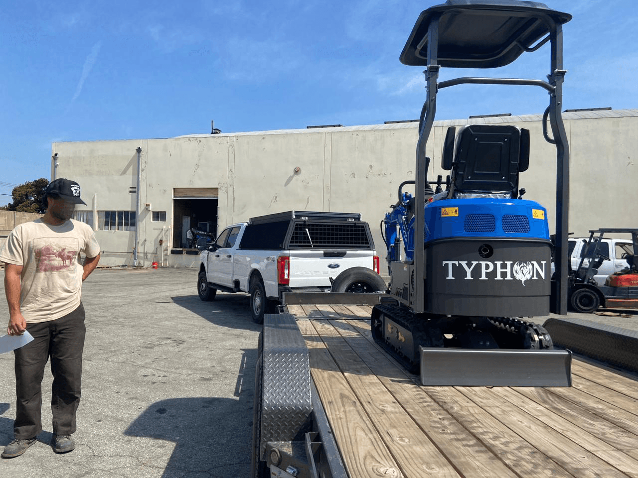 TYPHON mini skid steer handover photo