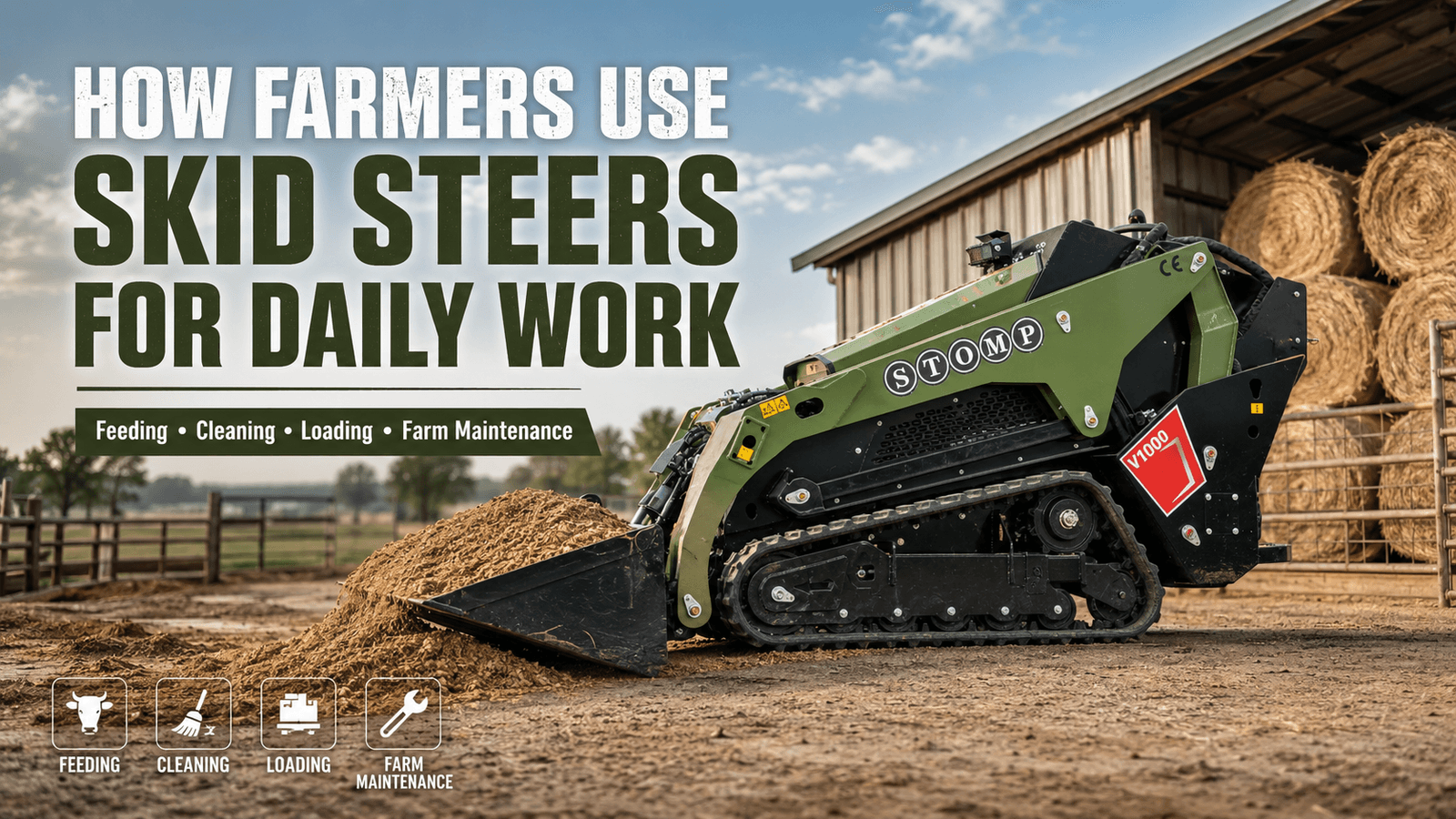 How Farmers Use Skid Steers for Daily Work