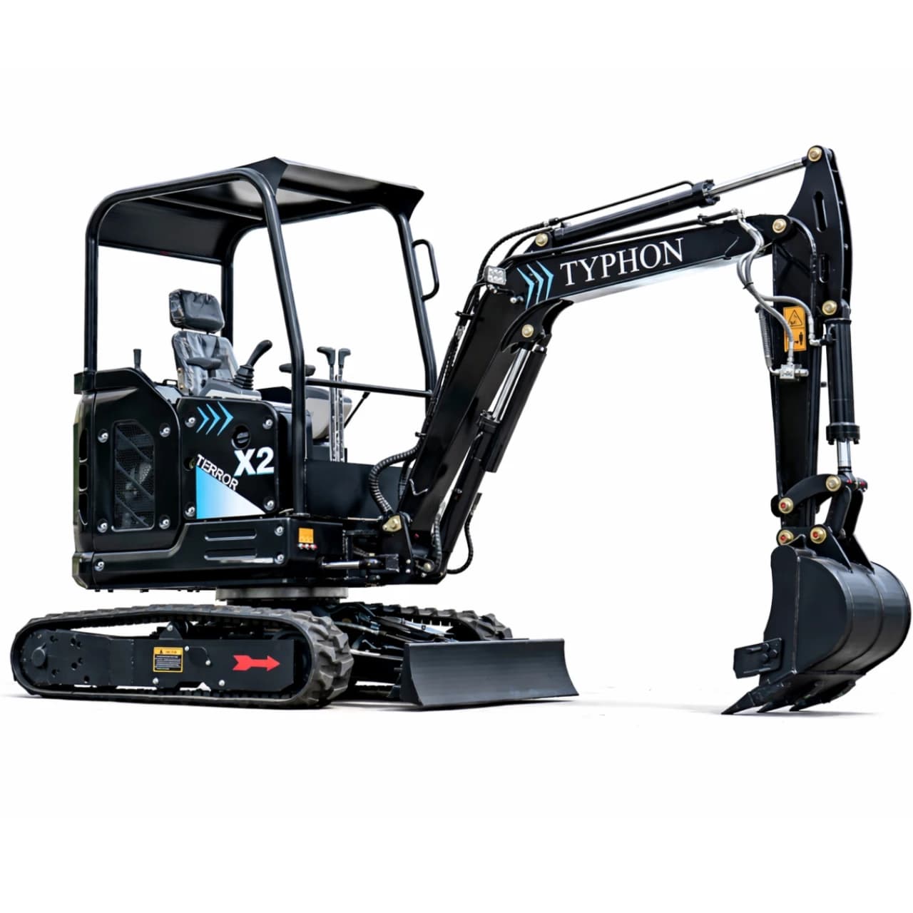 TYPHON TERROR X2 Max Canopy Mini Excavator Powerful 2.5 Ton Compact Machine with Yanmar Engine Advanced Hydraulic System