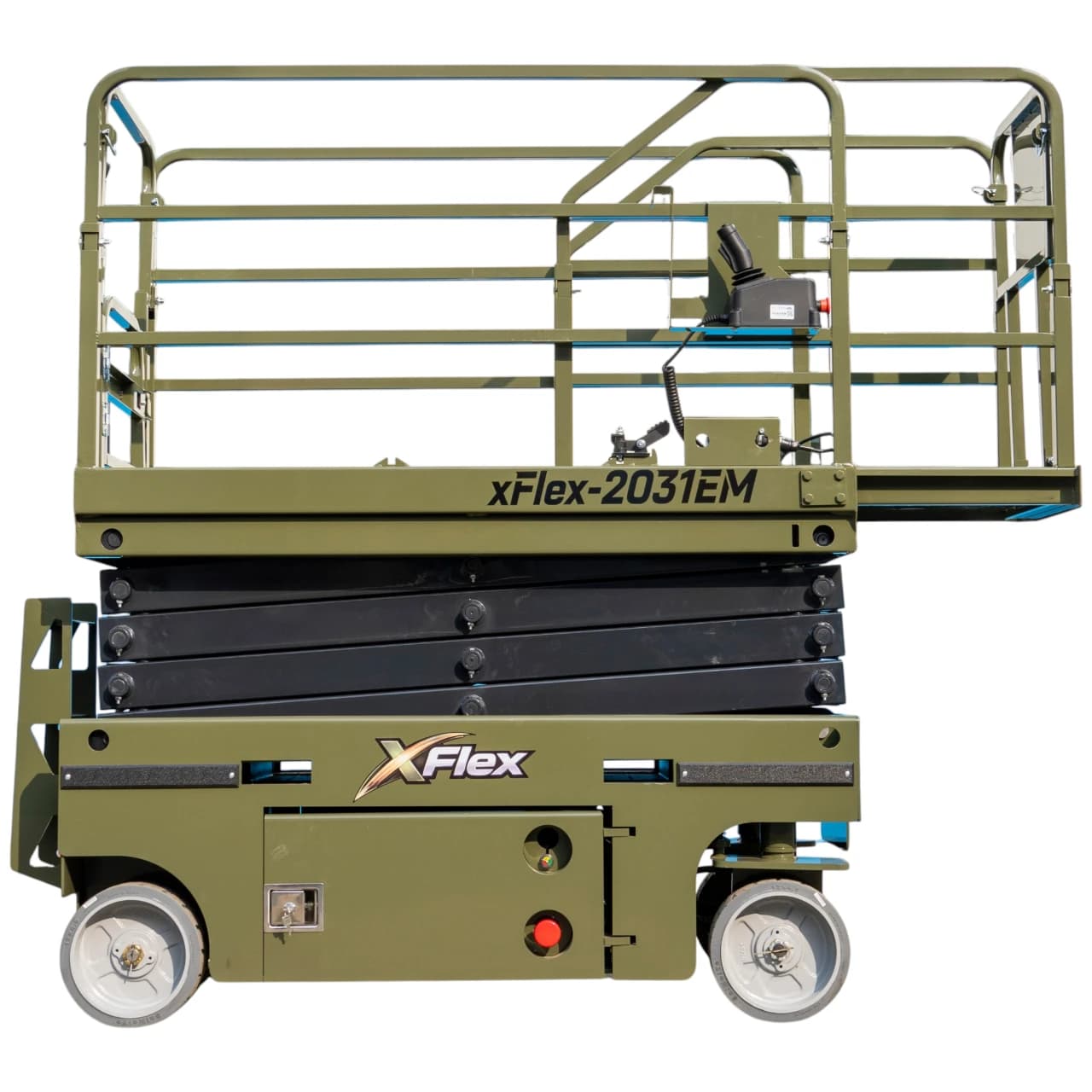TYPHON xFLEX-2031EM 1.2 Ton Electric Mini Scissor Lift with 20ft Max Platform Height and 19.7" Platform Extend