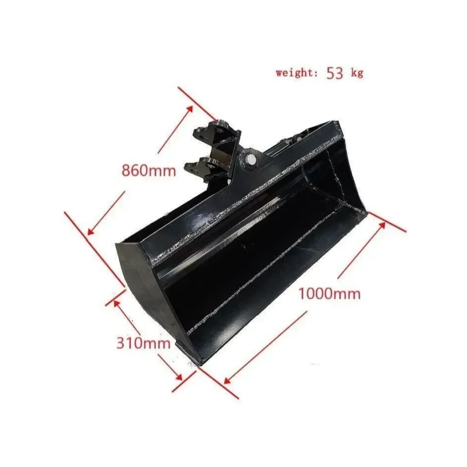 Excavator Attachment 1000mm Tilt Bucket 39" Hydraulic Tilting Bucket Heavy Duty USA TERROR X2 PRO thumbnail 2