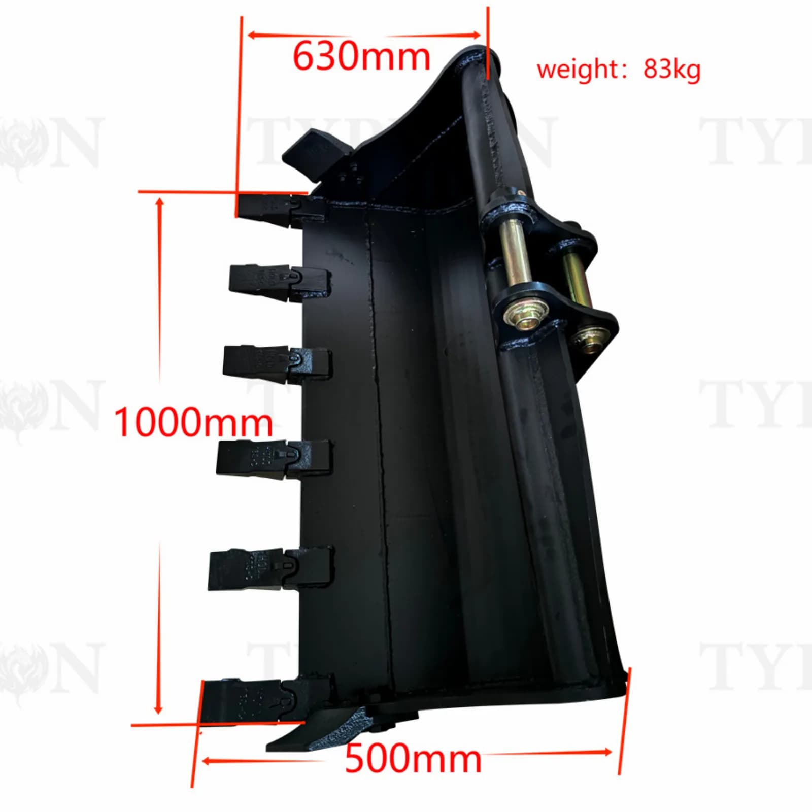 2ton Excavator Attachment 1000 mm Rock Bucket Heavy Duty Trenching Bucket 39 inch TERROR X2 PRO thumbnail 2