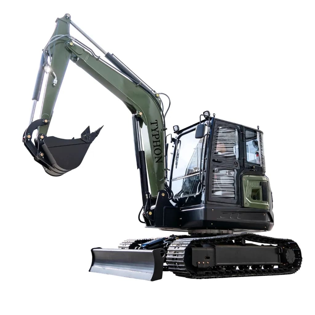 TYPHON TERROR LXV 6.6 Ton Excavator Kubota V2607 56.9HP AC/Heater Cabin Boom Swing thumbnail 3