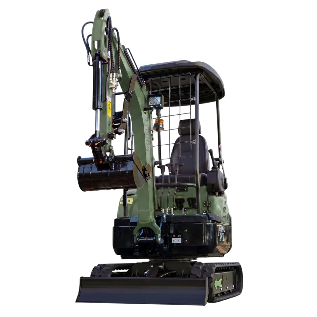 2025 4,000 lb TYPHON TERROR XVIII Mini Excavator Rubber Track with Kubota Diesel Engine USA thumbnail 3