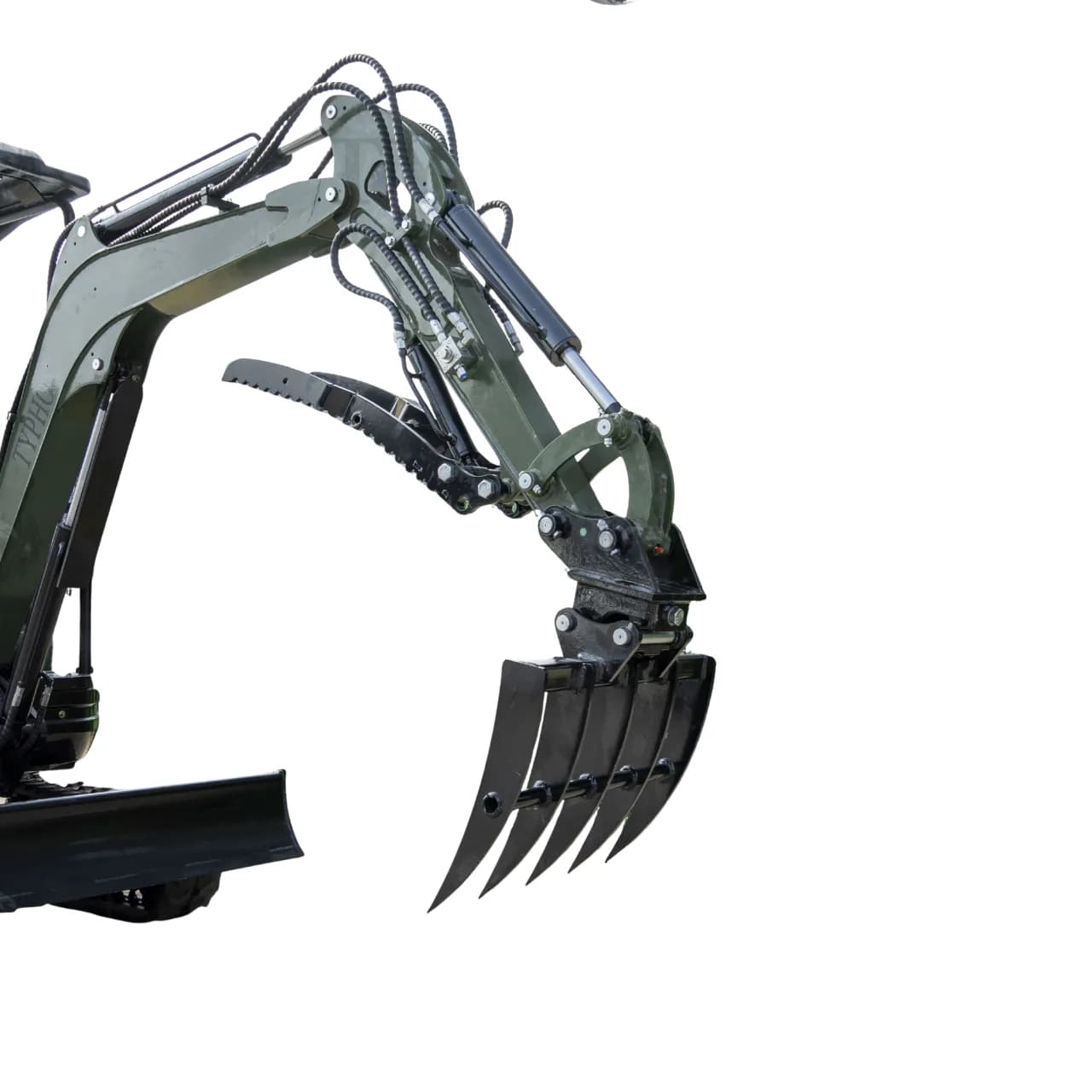 Mini Excavator Rake Compact Attachment General for for TERROR XXV and other 2.1-3 Ton Mini Excavators USA thumbnail 3