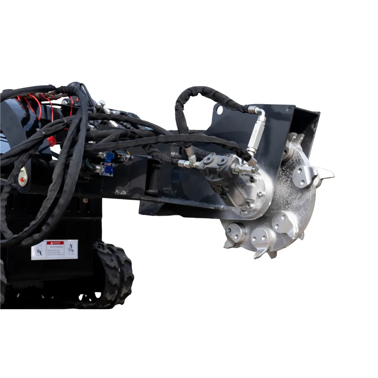 Hydraulic Swing Stump Grinder Attachment for TYPHON STOMP X1300 & STOMP 509 Mini Skid Steers thumbnail 3