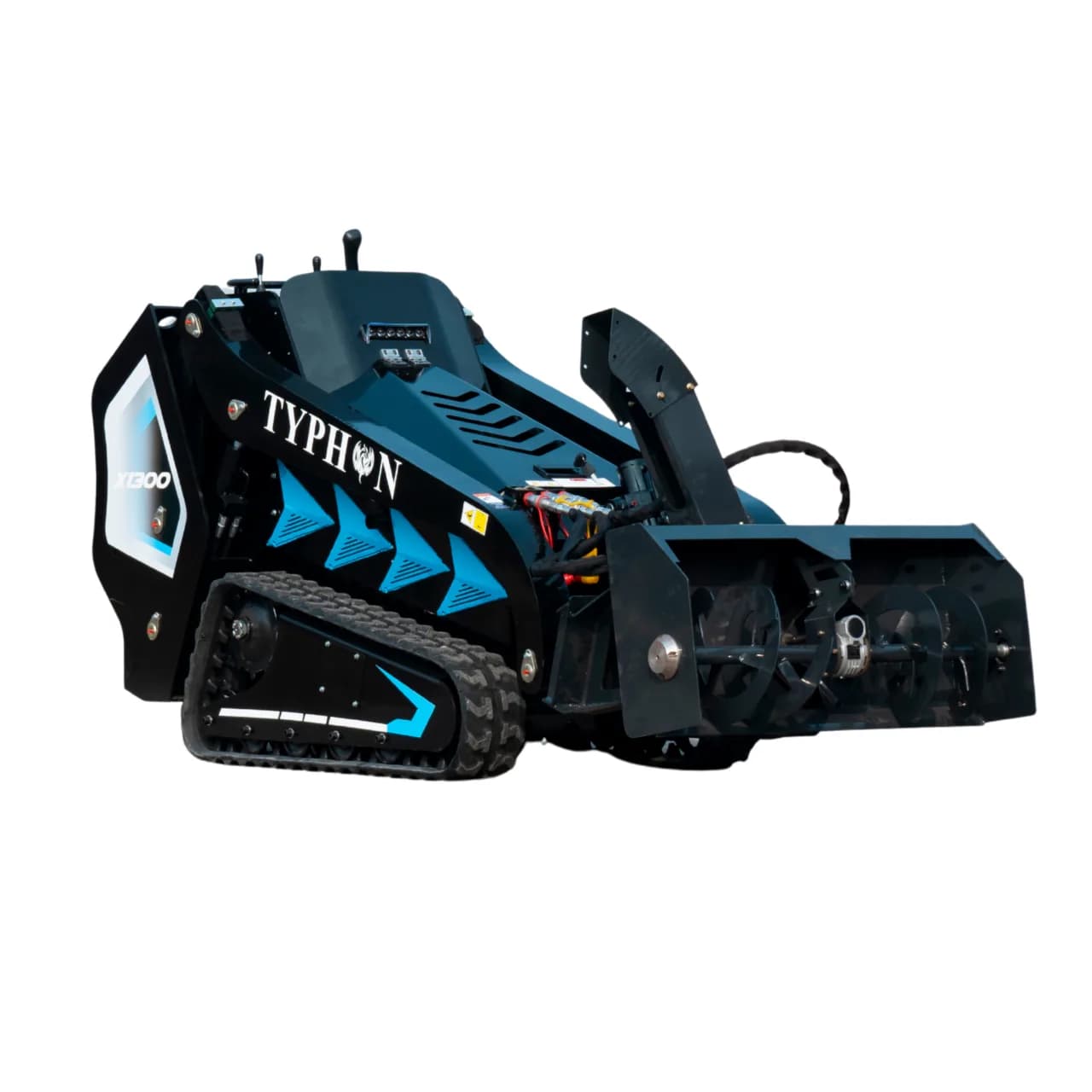 1100mm Hydraulic Snow Blower Attachment for TYPHON STOMP X1300 & STOMP 509 Mini Skid Steers thumbnail 3