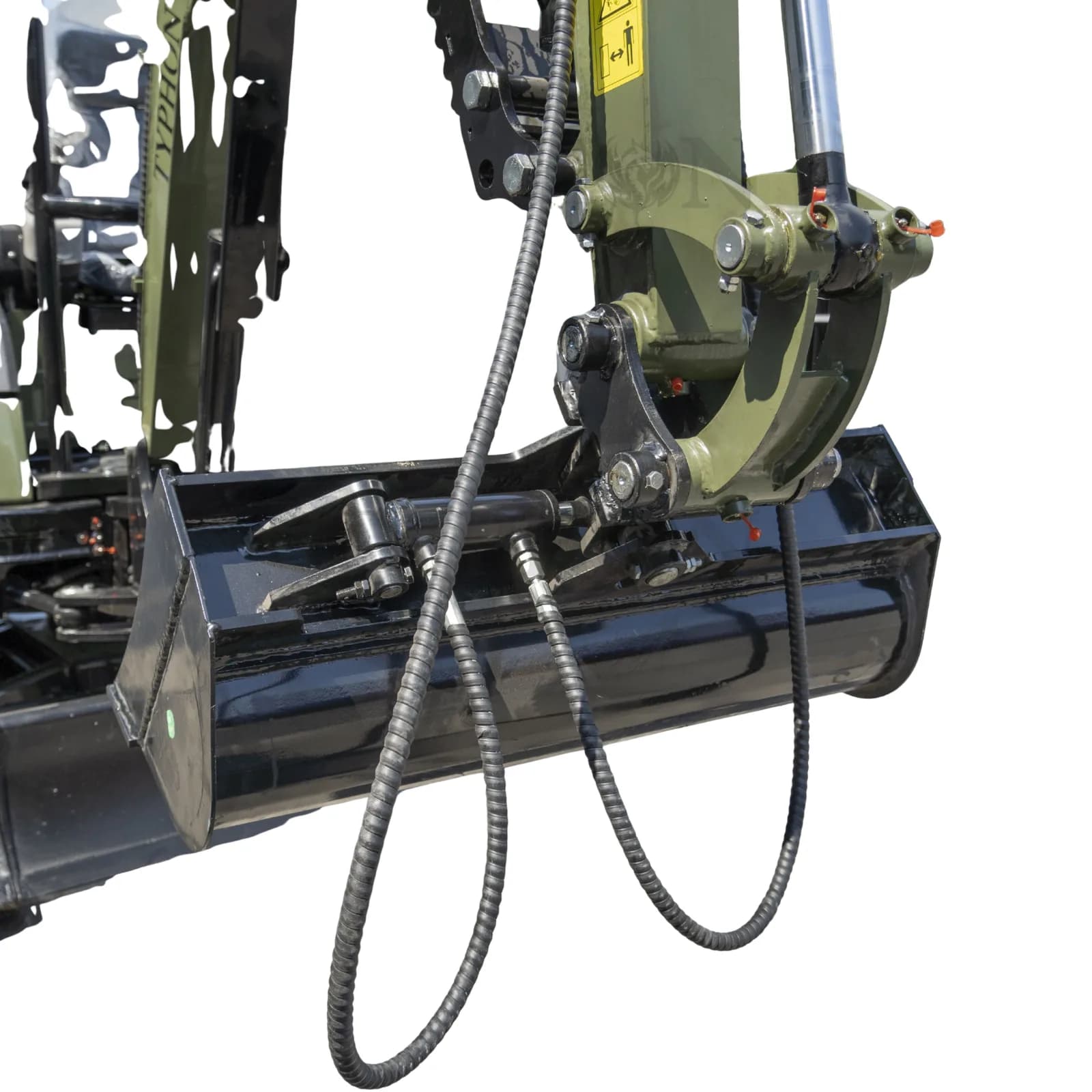800mm Tilting Bucket Attachment Hydraulic Digging Bucket USA for TERROR XXV and other 2.1-3 Ton Mini Excavators thumbnail 3
