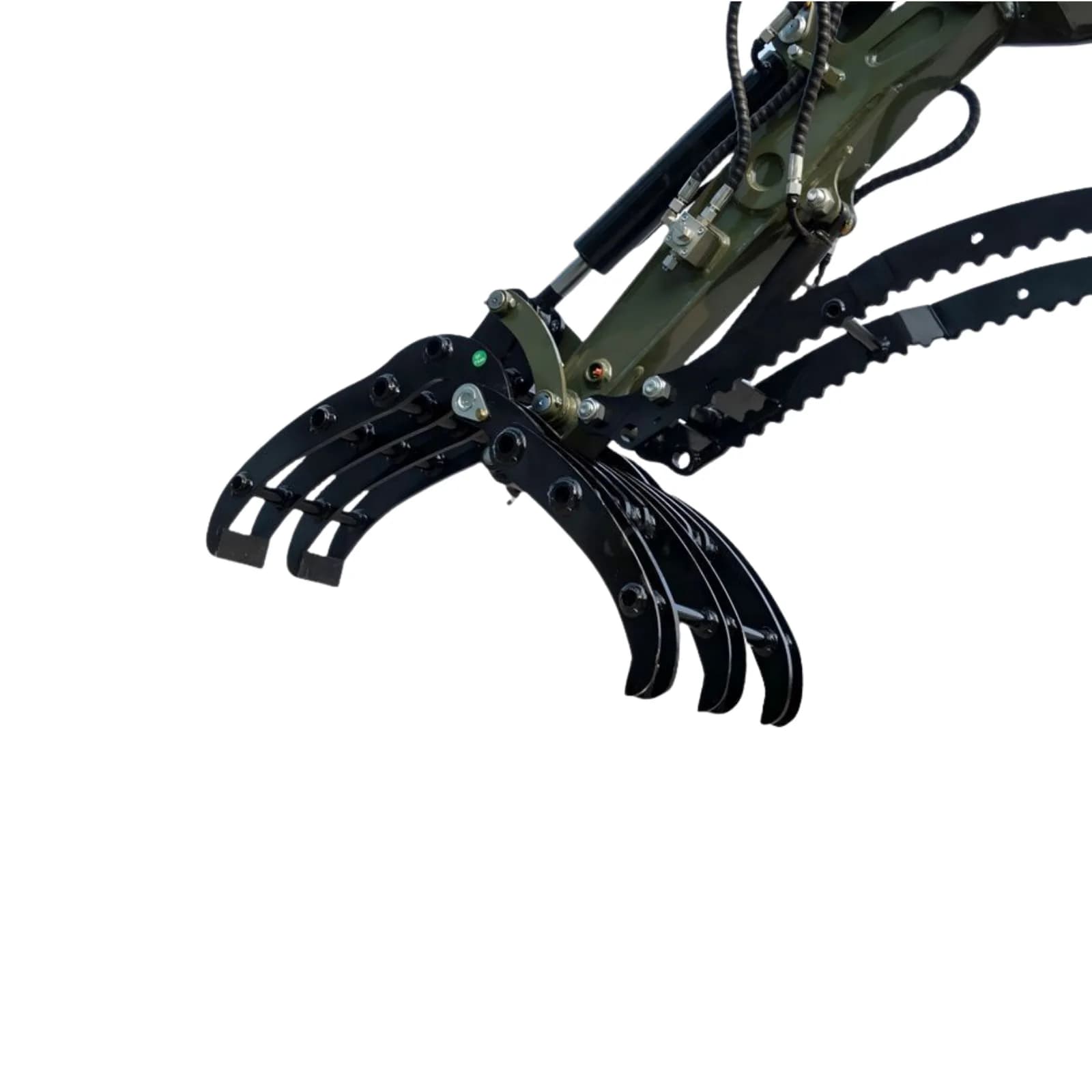 Compact Grapple Attachment for TERROR XXV and other 2.1-3 Ton Mini Excavators Wide Opening Wood Grab USA thumbnail 3