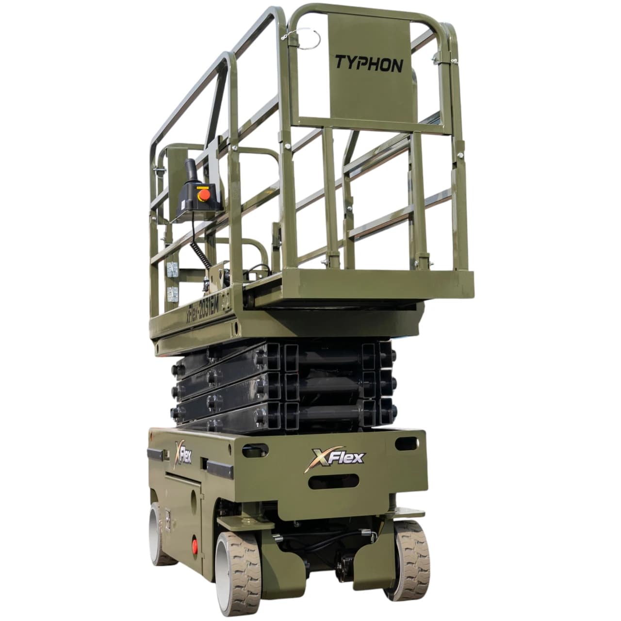 TYPHON xFLEX-2031EM 1.2 Ton Electric Mini Scissor Lift with 20ft Max Platform Height and 19.7" Platform Extend thumbnail 3