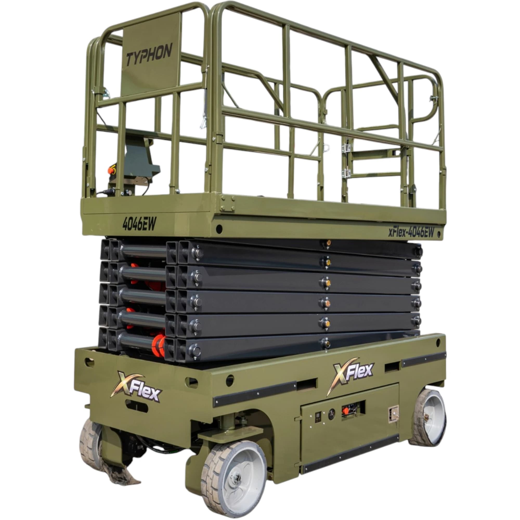 TYPHON xFlex-4046EW Electric Wheel Scissor Lift 2.6 Ton operating weight and 40ft platform height with 705lbs Load Capacity thumbnail 3