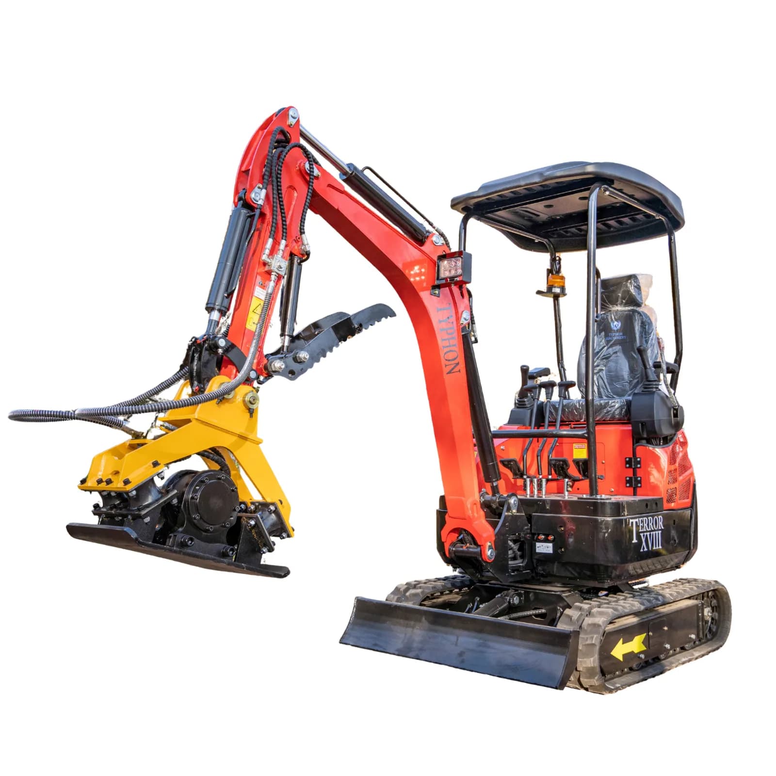 TYPHON Compatible Hydraulic Plate Compactor Attachment for Mini Excavators 1 Ton to 2 Ton thumbnail 3