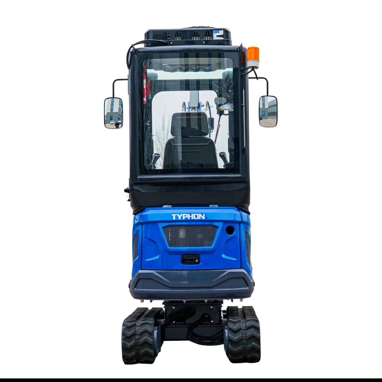 TYPHON TERROR XIX Prestige AC/Heater Cabin Mini Excavator 4200lbs 20.4 HP Kubota D902 with Boom Swing, Retractable Tracks thumbnail 4