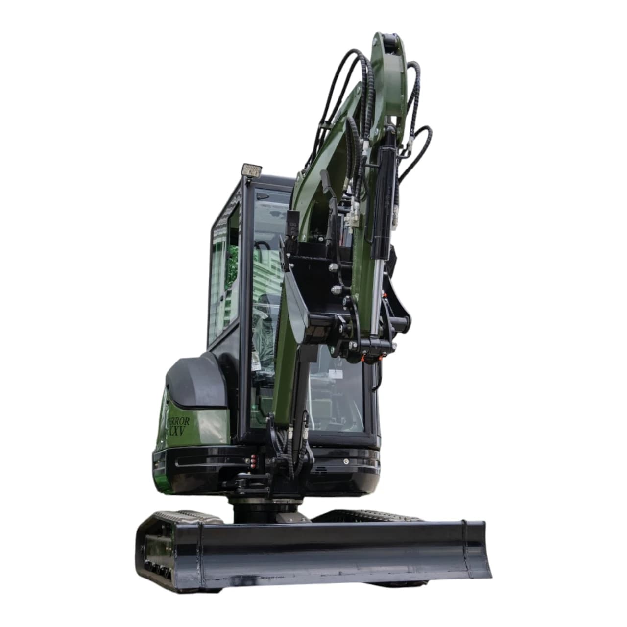 TYPHON TERROR XXV Diesel Mini Excavator 2.7 Ton, 25.1 hp Kubota D1105 RetractableTracks, AC Cabin thumbnail 4