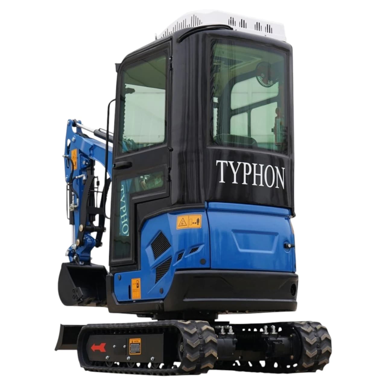 2025 4,000 lb TYPHON TERROR XVII Cabin Mini Excavator Rubber Track with Kubota D902 Diesel Engine USA thumbnail 4
