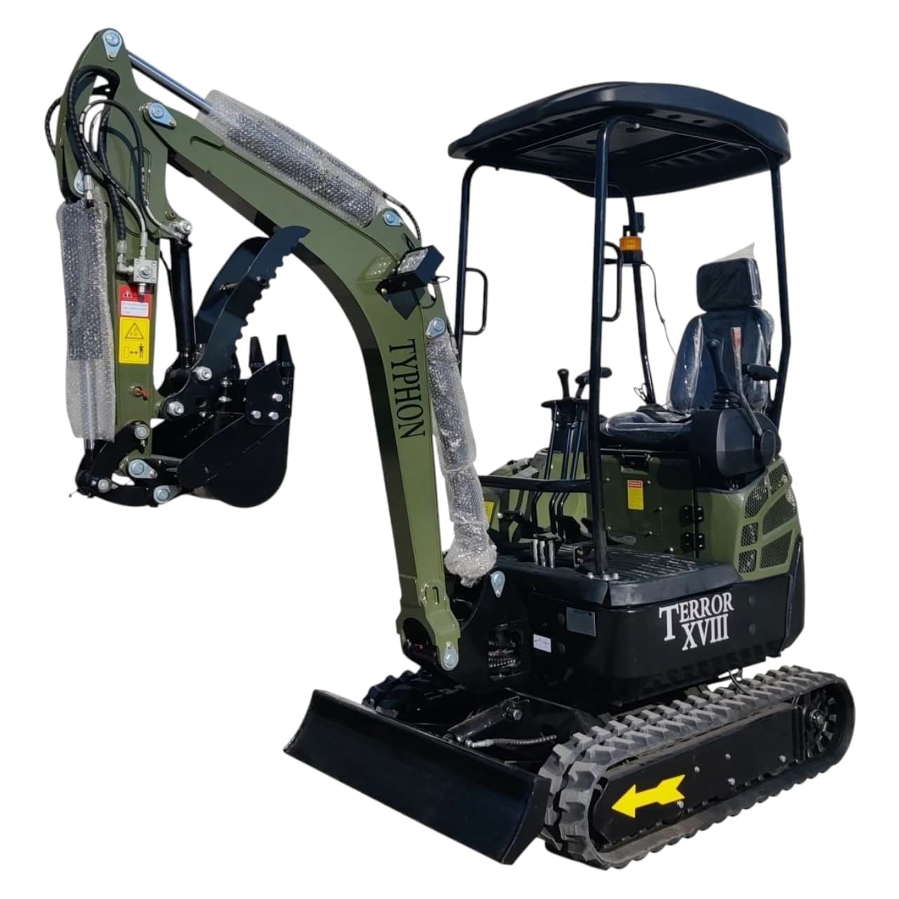 2025 4,000 lb TYPHON TERROR XVIII Mini Excavator Rubber Track with Kubota Diesel Engine USA thumbnail 4