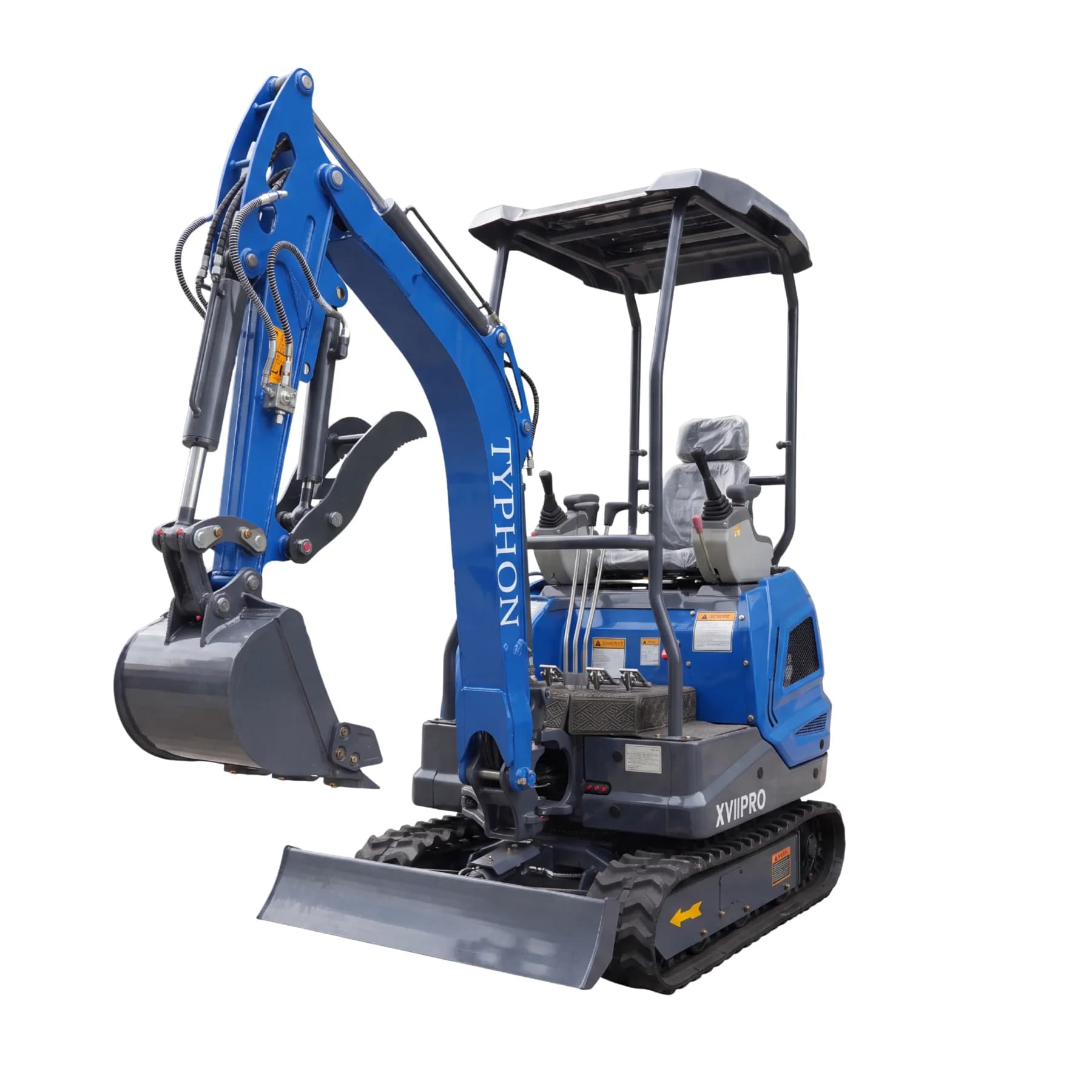 New TYPHON TERROR XVII PRO 3800 lb Mini Excavator – Kubota Diesel, Premium Hydraulics, 14kN Dig Force, Boom Swing thumbnail 4