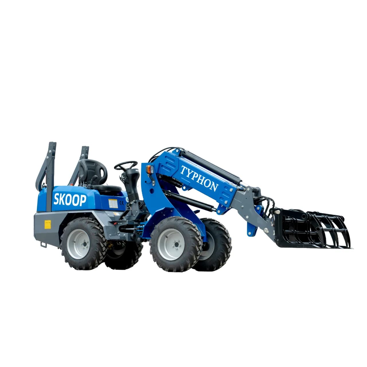 TYPHON Skoop Heavy-Duty Wheel Loader Log Grapple 295 lbs Robust Log & Brush Handler with 6+4 Tine Grip thumbnail 4
