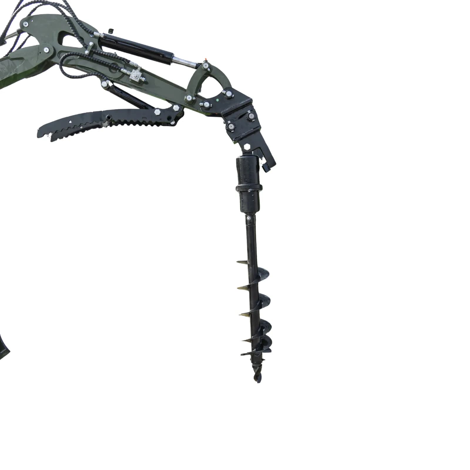 Auger Attachment 7.9in Auger Bit Earth Drilling USA for TERROR XXV and other 2.1-3 Ton Mini Excavators thumbnail 4