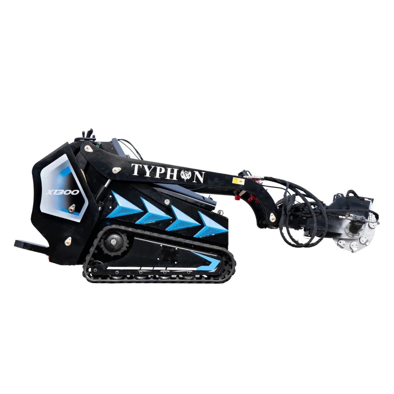 Hydraulic Swing Stump Grinder Attachment for TYPHON STOMP X1300 & STOMP 509 Mini Skid Steers thumbnail 4