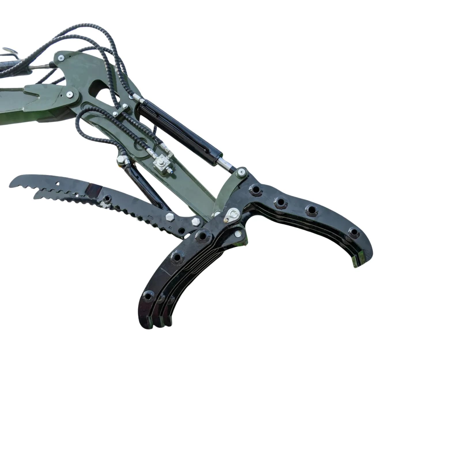 Compact Grapple Attachment for TERROR XXV and other 2.1-3 Ton Mini Excavators Wide Opening Wood Grab USA thumbnail 4