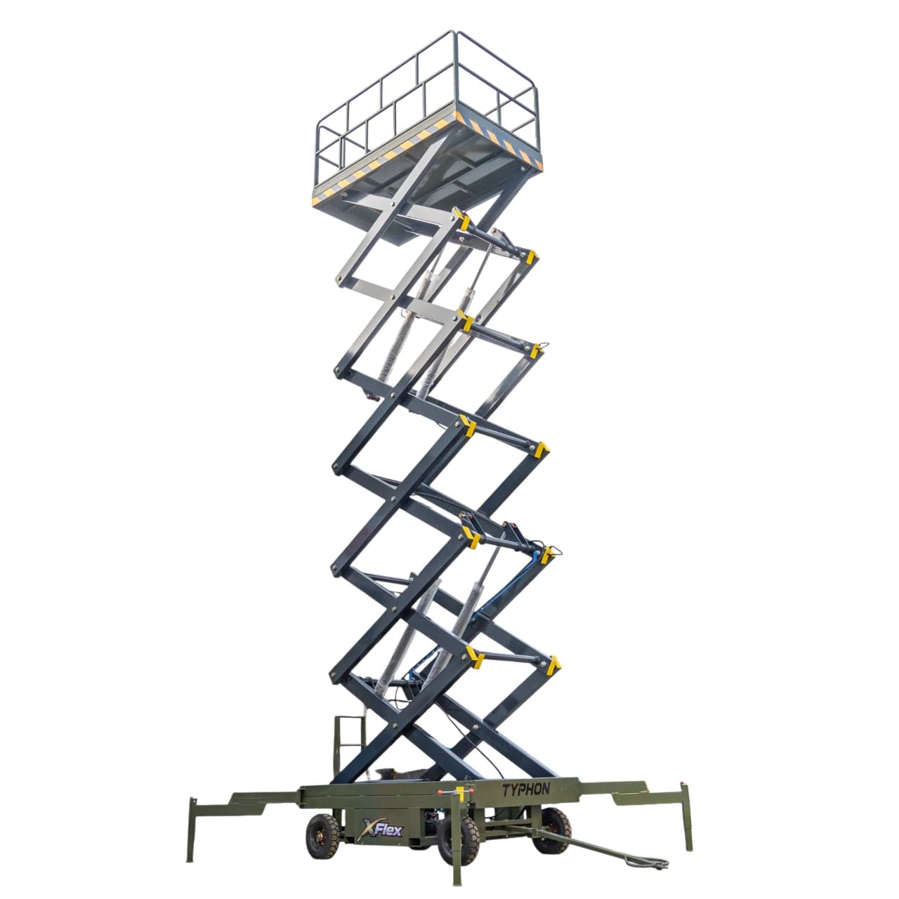 TYPHON xFlex-4065W Walk-Behind Scissor Lift 2.7 Ton with Assisted Walking, Manual outriggers of 40 ft lifting Height & 110V Electric thumbnail 4
