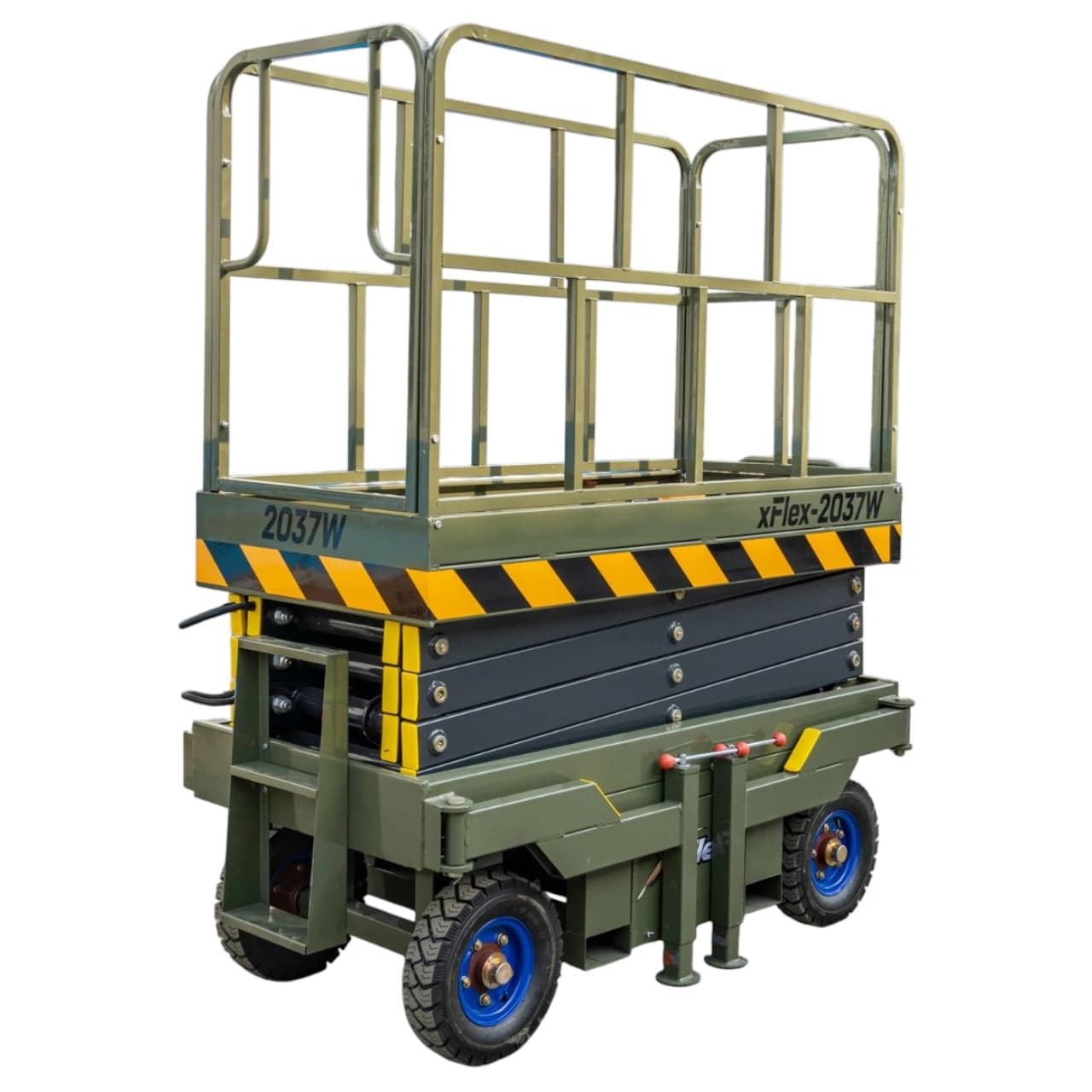 TYPHON xFlex-2037W Walk-Behind Scissor Lift comes with 20ft Working Height and Manual outriggers 1102 lbs load capacity 110V Electric thumbnail 4