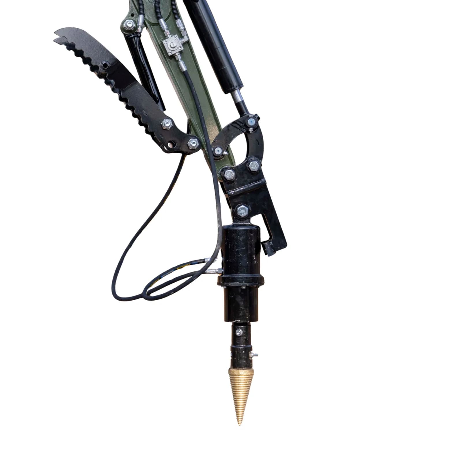 Mini Excavator Hydraulic Wood Splitter Drill Attachment 150mm TYPHON Compatible thumbnail 4