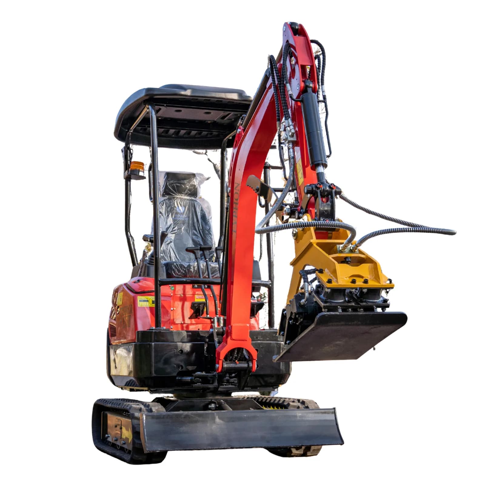 TYPHON Compatible Hydraulic Plate Compactor Attachment for Mini Excavators 1 Ton to 2 Ton thumbnail 4