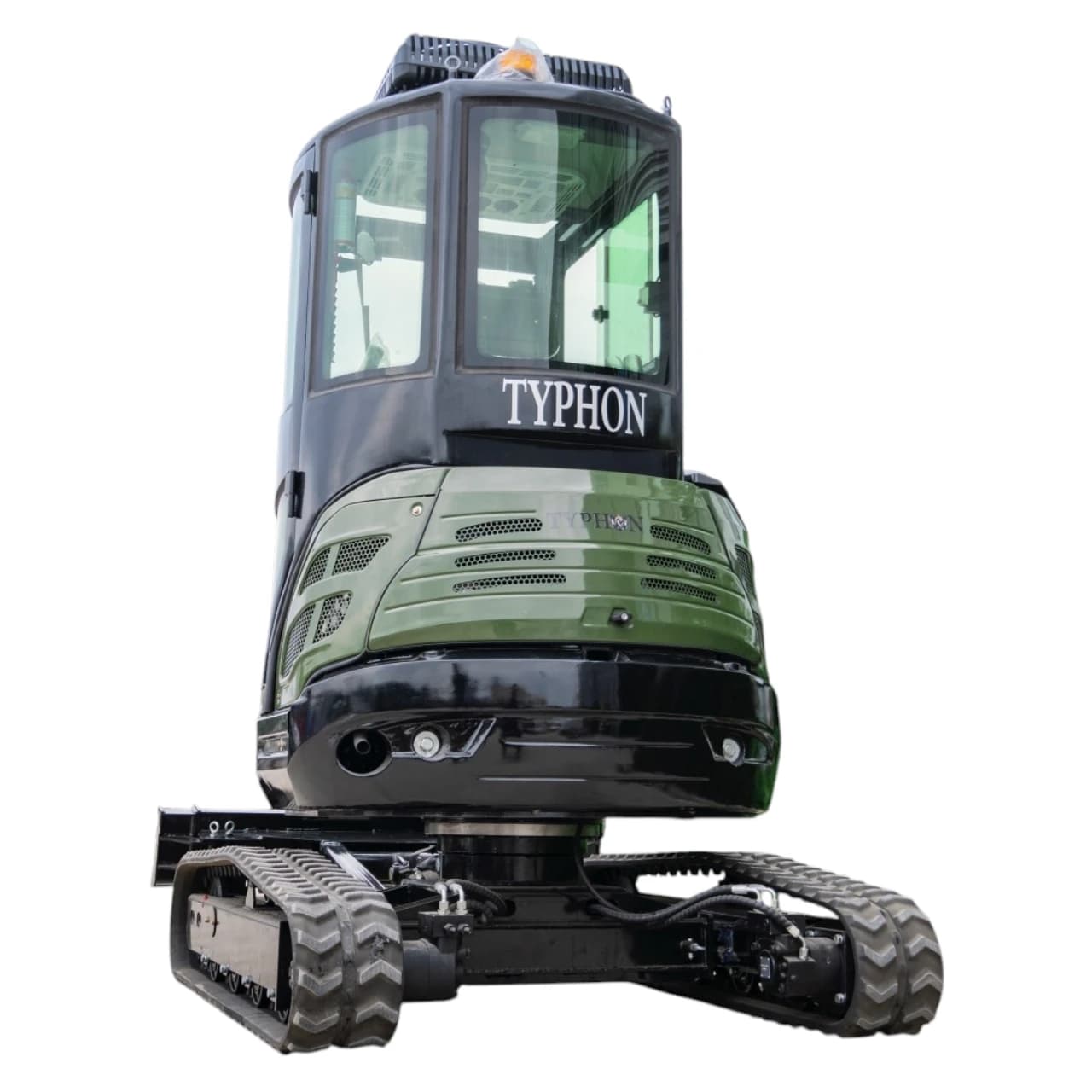 TYPHON TERROR XXV Diesel Mini Excavator 2.7 Ton, 25.1 hp Kubota D1105 RetractableTracks, AC Cabin thumbnail 5
