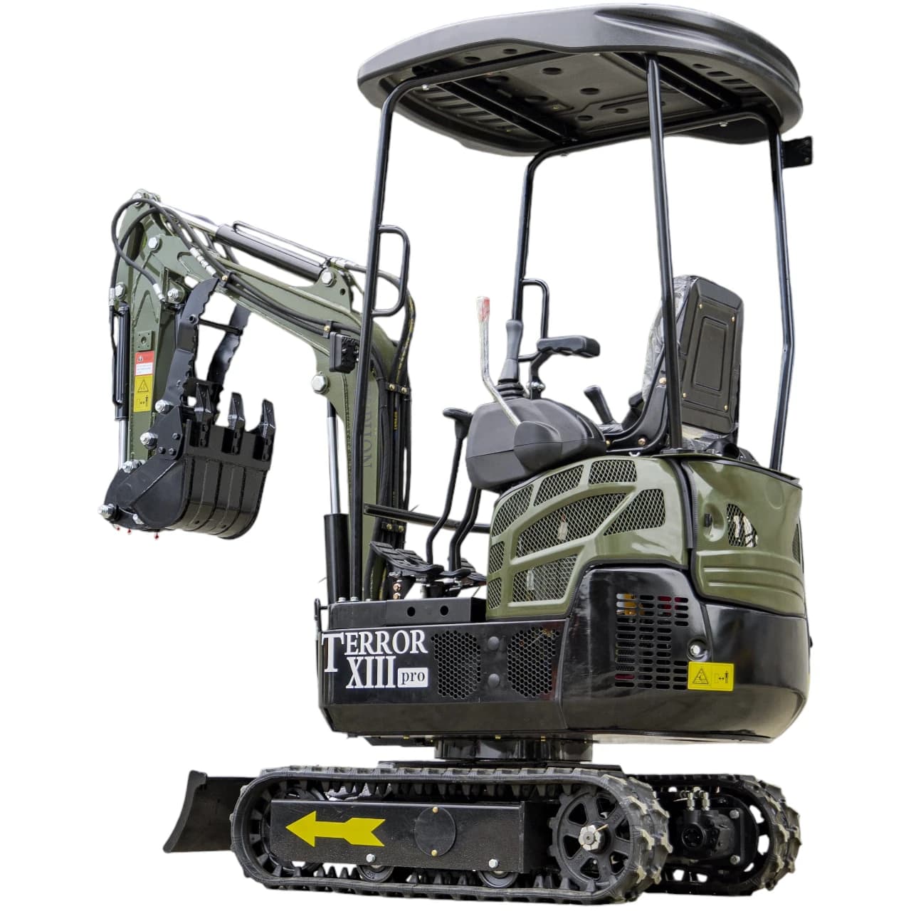 TYPHON TERROR XIII PRO Mini Excavator – 1.3 Ton Trench Digger with Canopy, Hydraulic Thumb Clip, 22.1hp Honda Engine USA thumbnail 5