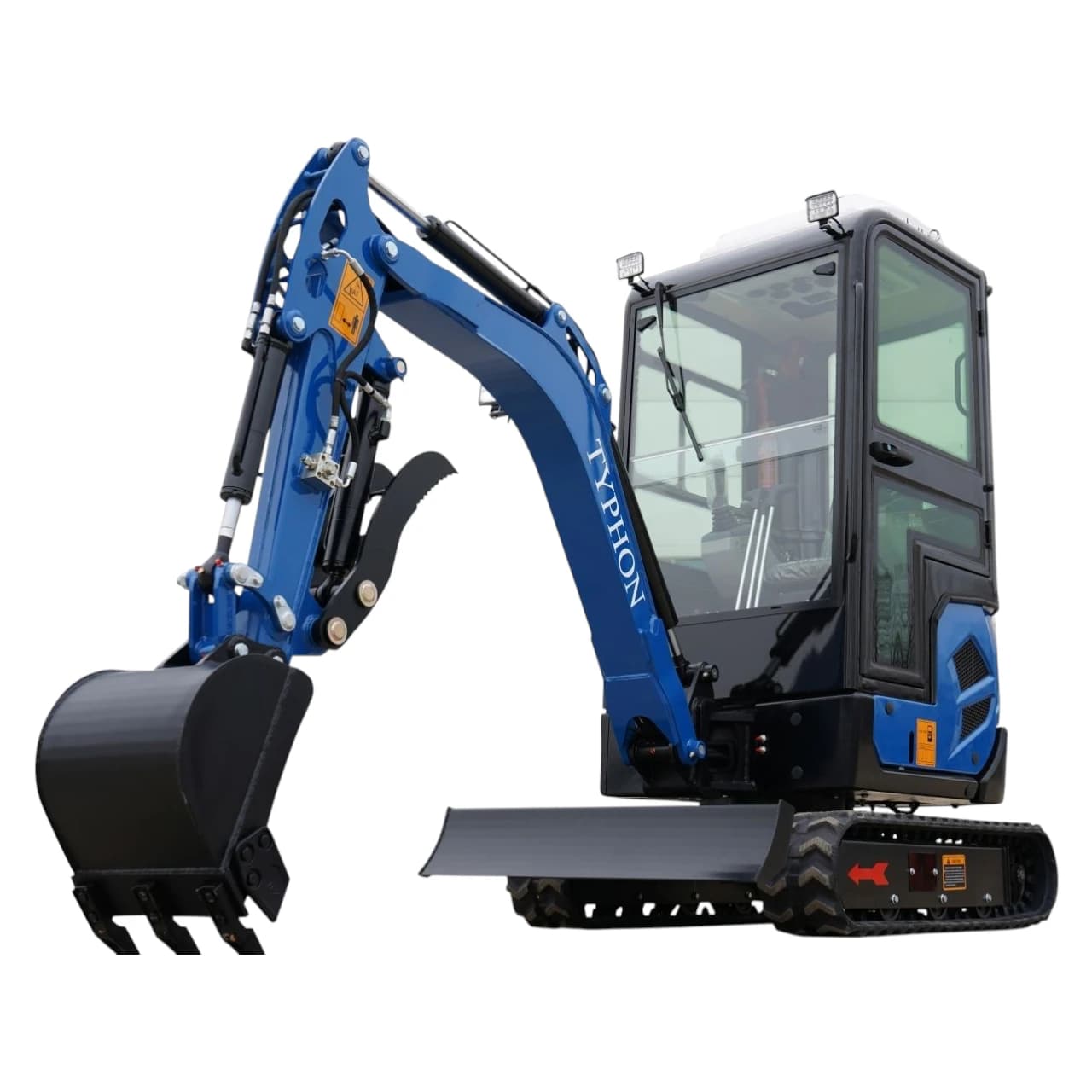 2025 4,000 lb TYPHON TERROR XVII Cabin Mini Excavator Rubber Track with Kubota D902 Diesel Engine USA thumbnail 5