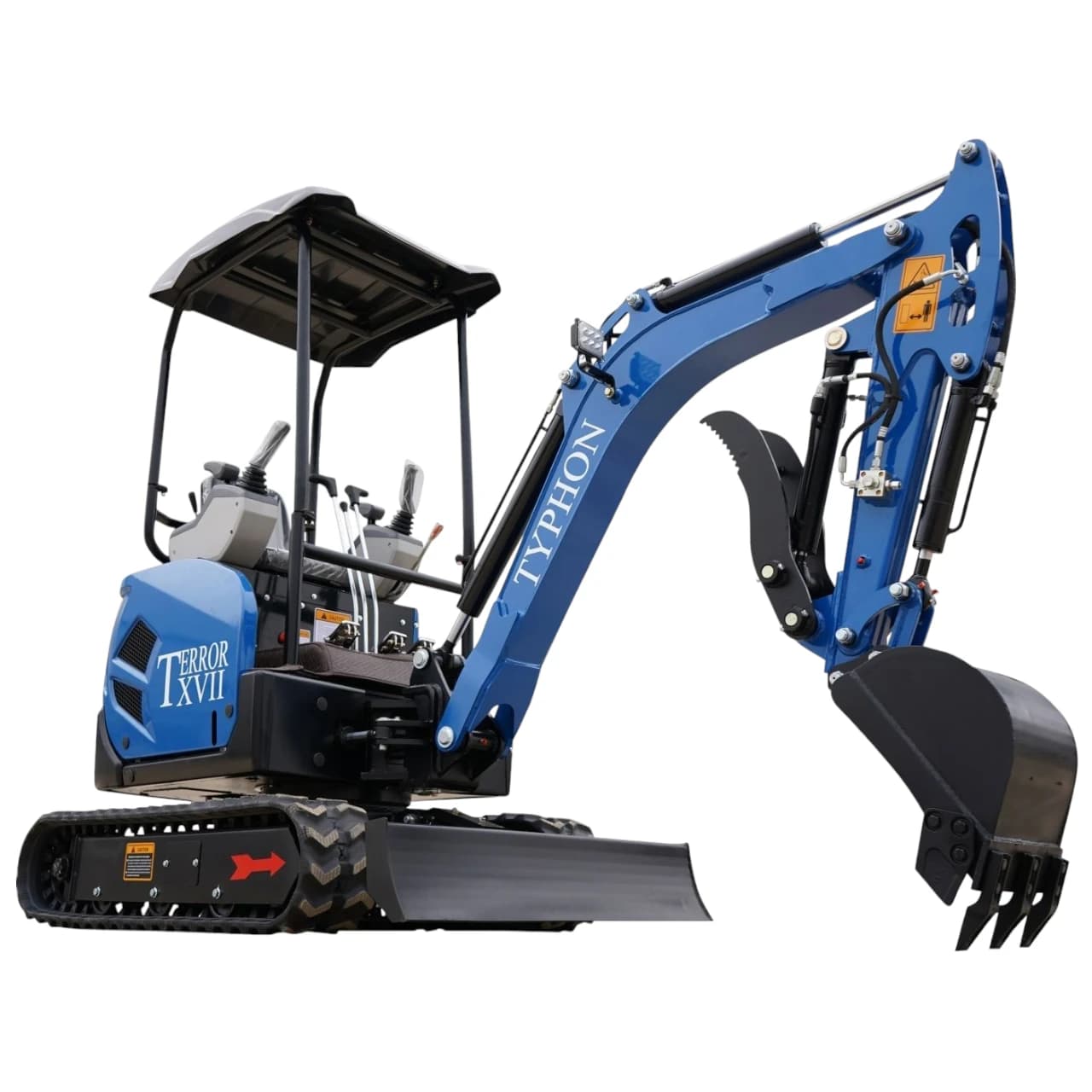 2025 3,800 lb TYPHON TERROR XVII Mini Excavator Rubber Track with Kubota D902 Diesel Engine USA thumbnail 5