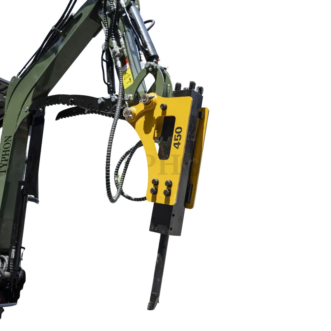 Hydraulic Hammer Attachment Hydraulic Breaker Hammer for TERROR XXV and other 2.1-3 Ton Mini Excavators USA thumbnail 5