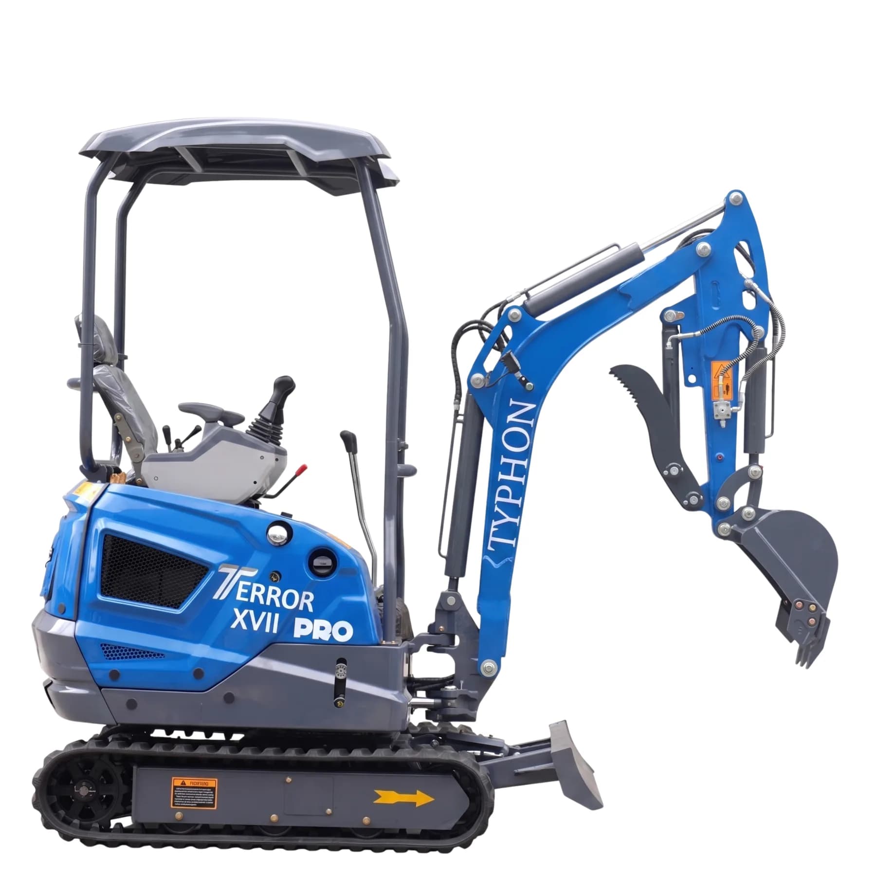 New TYPHON TERROR XVII PRO 3800 lb Mini Excavator – Kubota Diesel, Premium Hydraulics, 14kN Dig Force, Boom Swing thumbnail 5