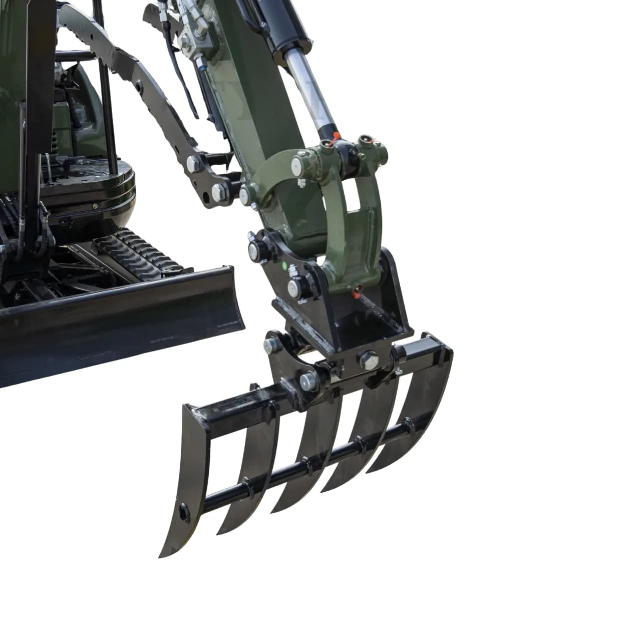 Mini Excavator Rake Compact Attachment General for for TERROR XXV and other 2.1-3 Ton Mini Excavators USA thumbnail 5