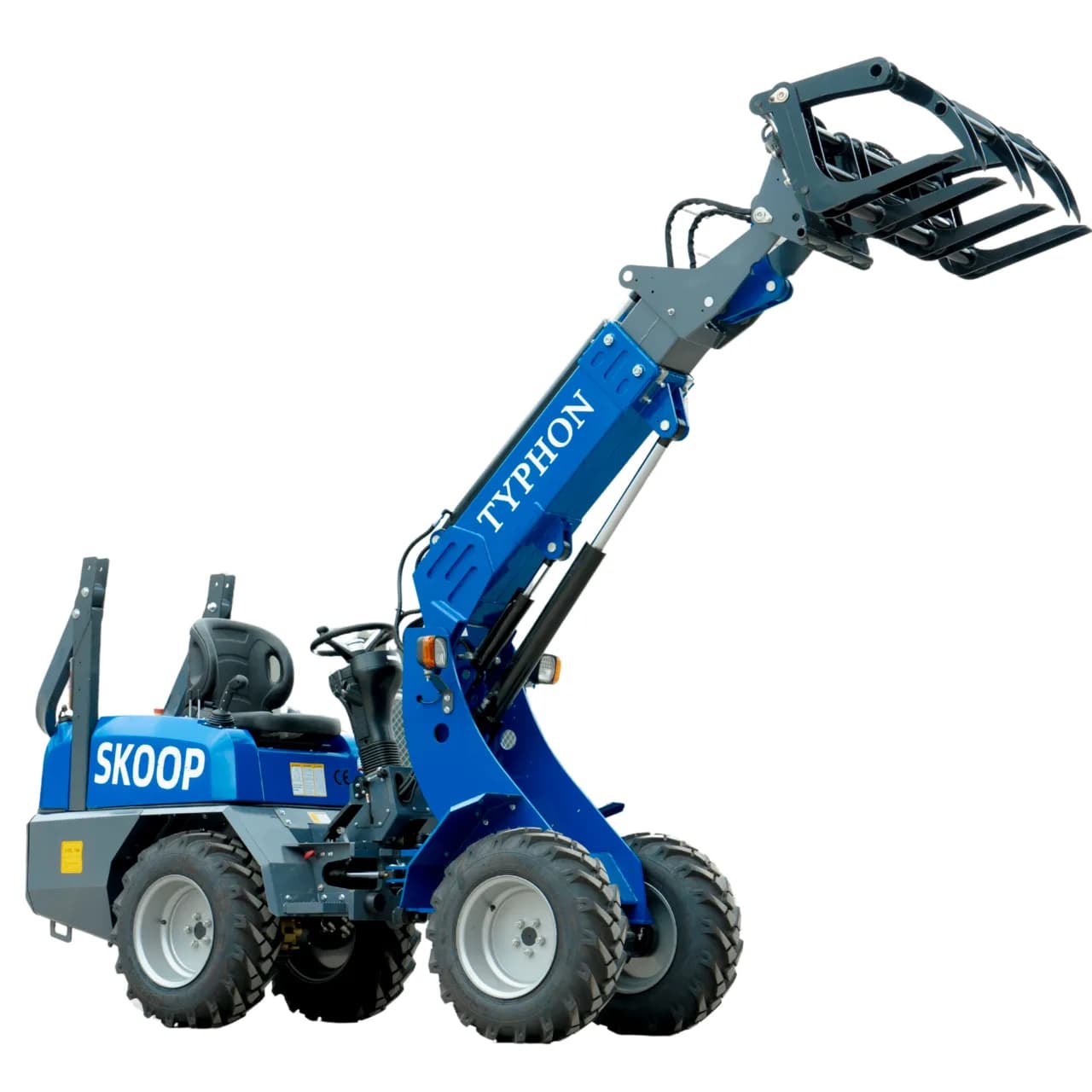 TYPHON Skoop Heavy-Duty Wheel Loader Log Grapple 295 lbs Robust Log & Brush Handler with 6+4 Tine Grip thumbnail 5