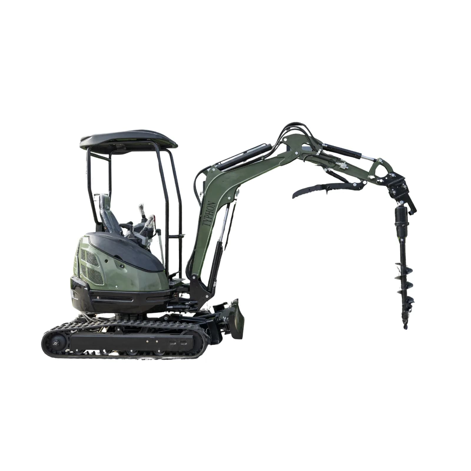 Auger Attachment 7.9in Auger Bit Earth Drilling USA for TERROR XXV and other 2.1-3 Ton Mini Excavators thumbnail 5