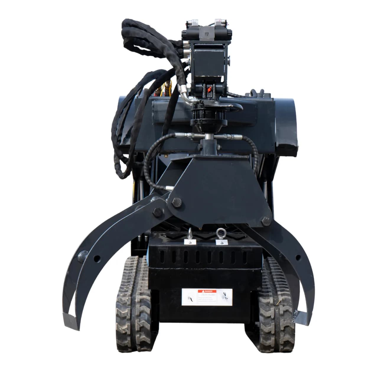 360° Hydraulic Rotary Wood Grabber for TYPHON STOMP X1300 & STOMP 509 Mini Skid Steers thumbnail 5