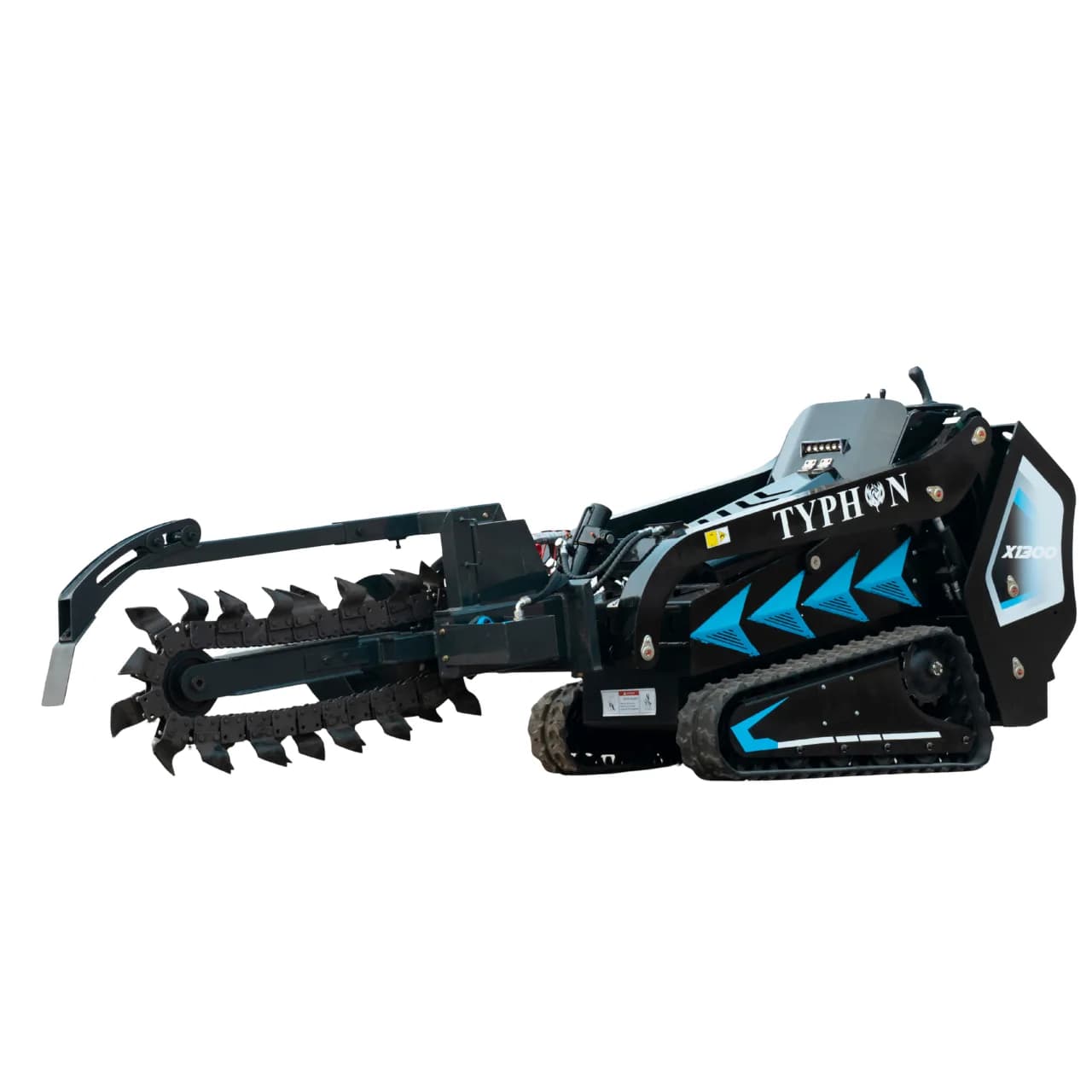 800mm Hydraulic Chain Trencher Attachment for TYPHON STOMP X1300 & STOMP 509 Mini Skid Steers thumbnail 5