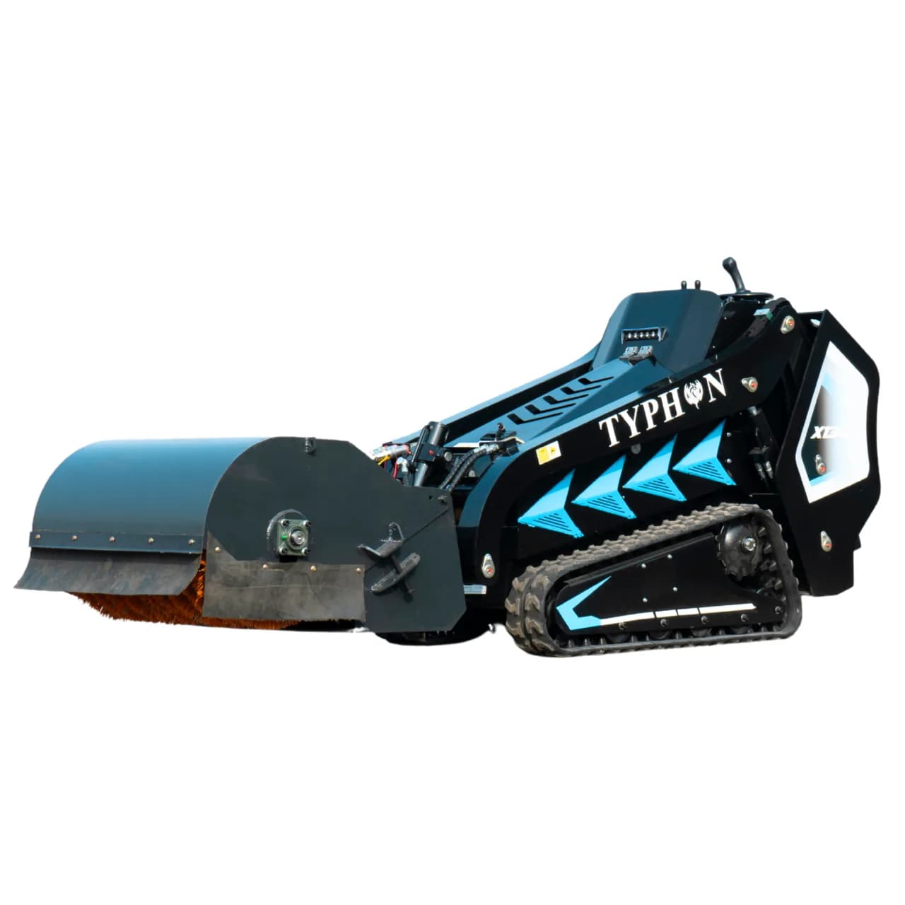 Hydraulic Pickup Sweeper Broom Attachment for TYPHON STOMP X1300 & STOMP 509 Mini Skid Steers thumbnail 5
