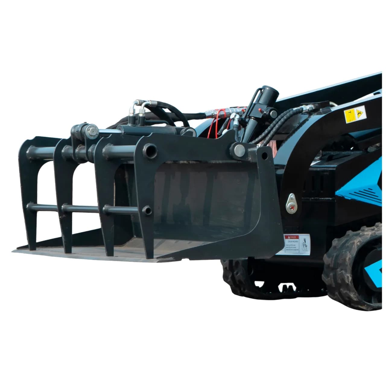 Heavy-Duty Solid Bottom Grapple Bucket for TYPHON STOMP X1300 & STOMP 509 Mini Skid Steers thumbnail 5